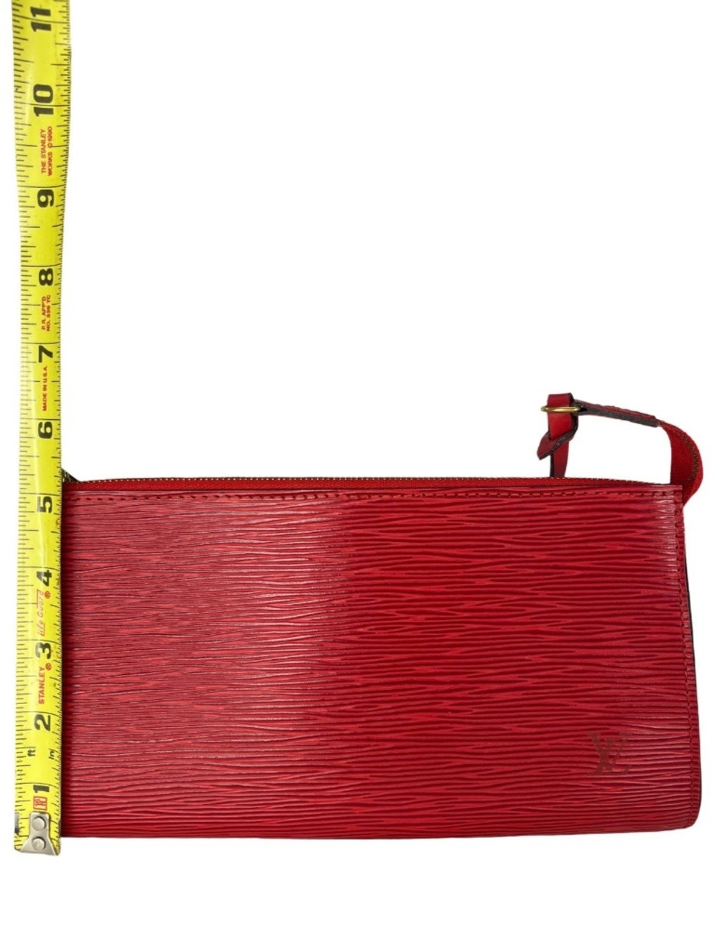 Louis Vuitton Pochette Accessoires Red Epi Leather Shoulder Bag 1998 - Picture 11 of 12